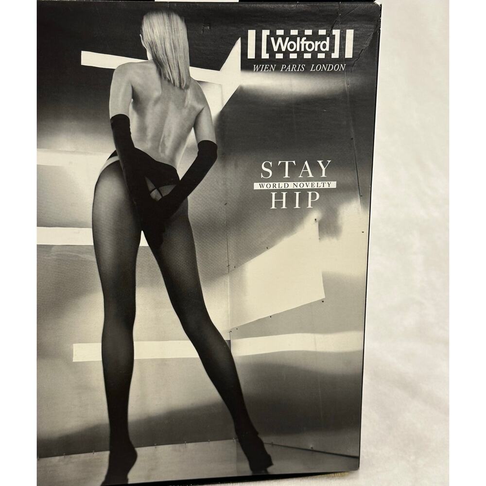 Wolford Black Stay Hip Hosiery